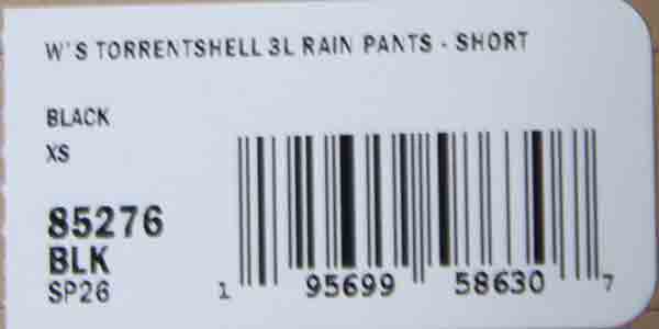 PATAGONIA(パタゴニア) W's Torrentshell 3L Rain Pants - Short 画像28