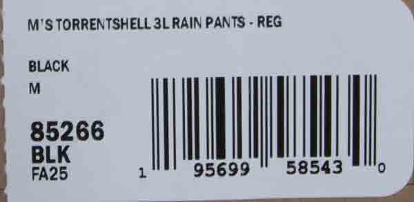 PATAGONIA(パタゴニア) M's Torrentshell 3L Rain Pants - Reg 画像25