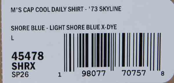 PATAGONIA(パタゴニア) M's Cap Cool Daily Shirt - 73 Skyline 画像31