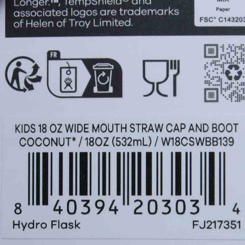 Hydro Flask(ハイドロフラスク) 18oz KIDS WIDE MOUTH BOTTLE 画像14