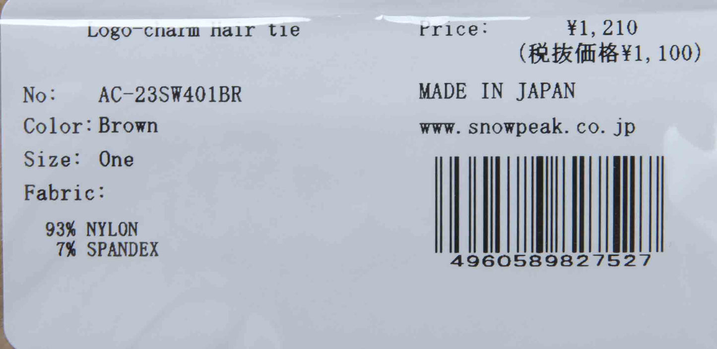 snow peak(スノーピーク) Logo-Charm Hair Tie 画像15