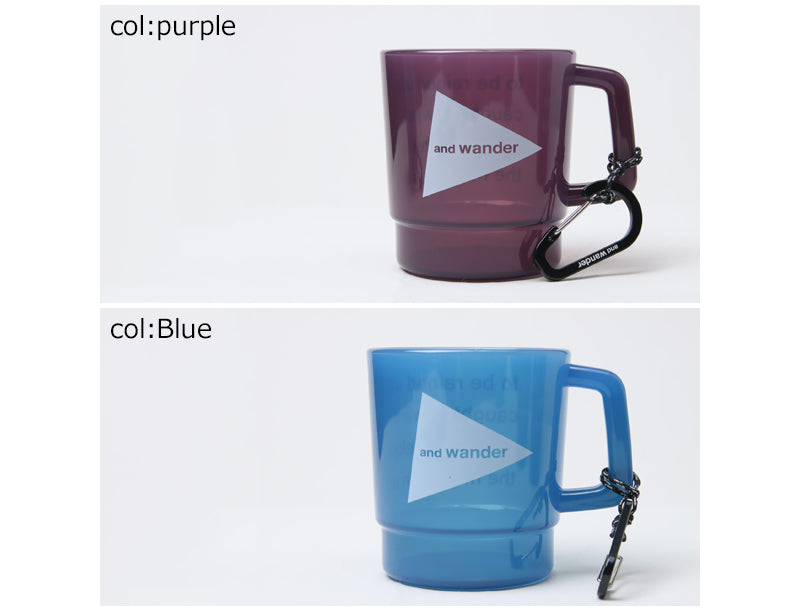 and wander(アンドワンダー) and wander logo PP mug 画像18