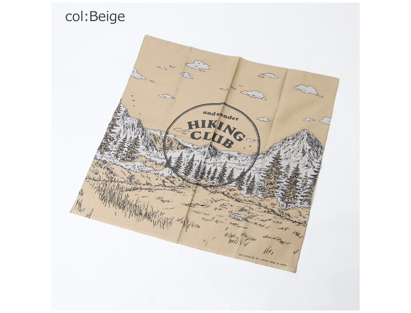 and wander(アンドワンダー) hiking club bandanna 画像9