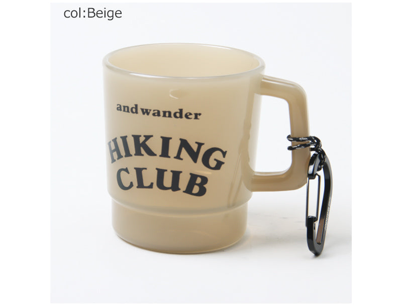 and wander(アンドワンダー) hiking club PP mug 画像8