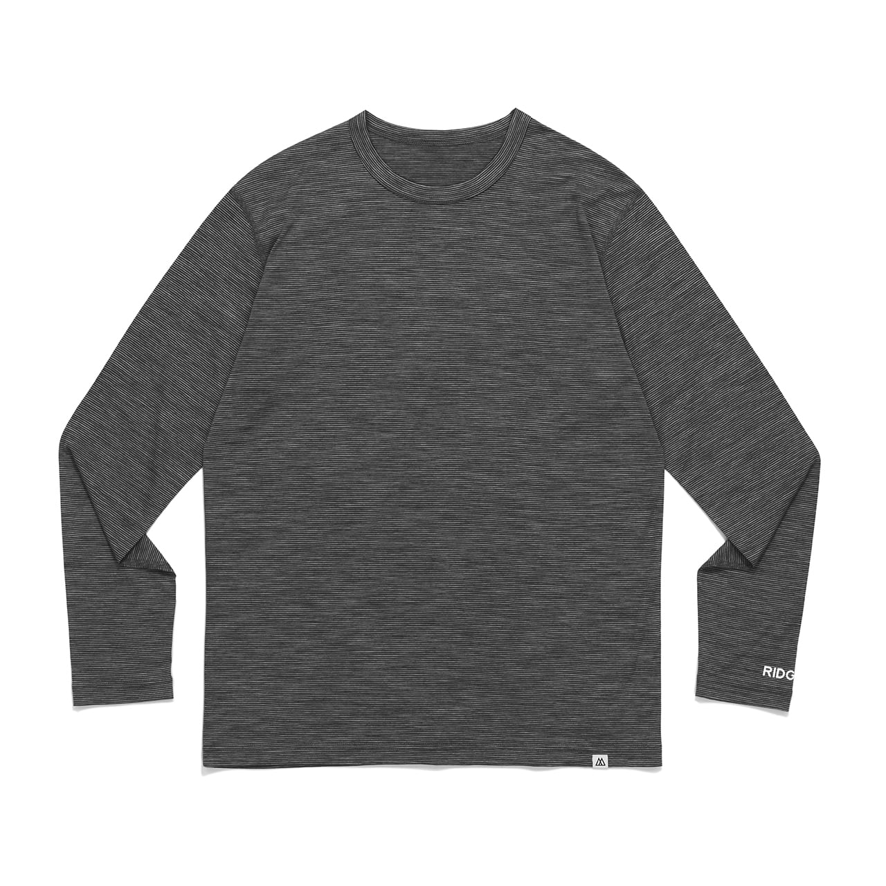 リッジマウンテンギア Merino Basic Long Sleeve Tee Micro Border - RIDGE MOUNTAIN GEAR