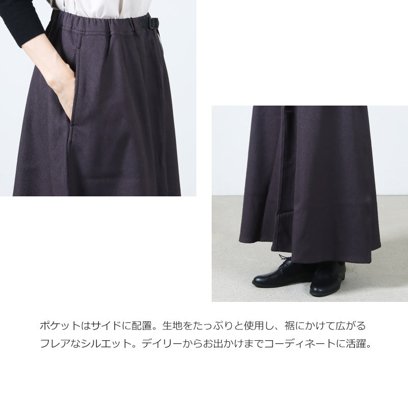 GRAMICCI(グラミチ) WOOL LIKE FLARE SKIRT 画像5