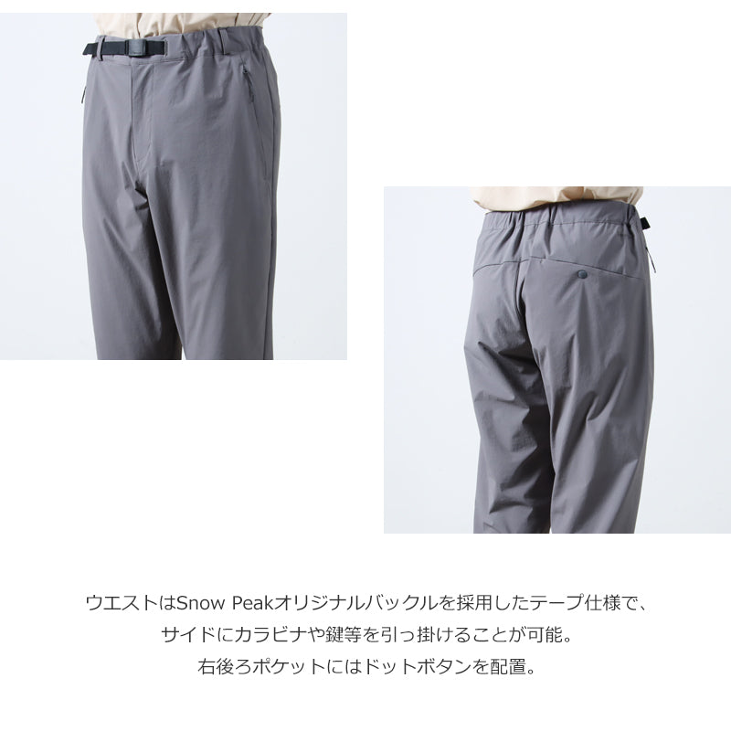 snow peak(スノーピーク) Active Comfort Slim Pants 画像4