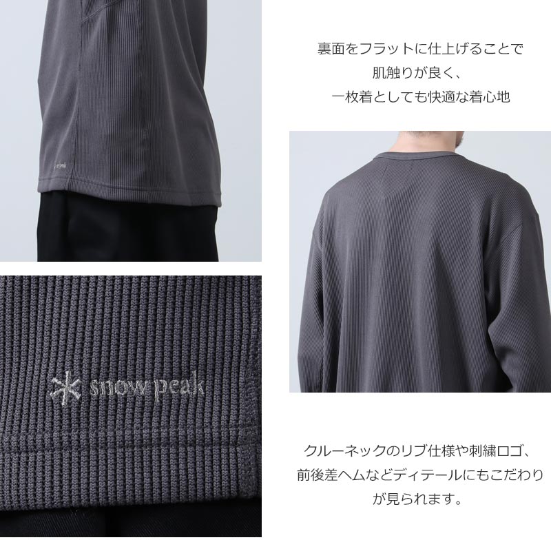 snow peak(スノーピーク) Dry Thermal L/S T-Shirt 画像5