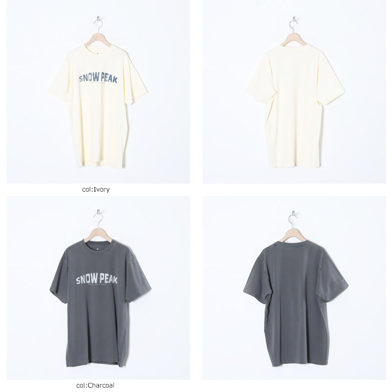 snow peak(スノーピーク) Recycled Cotton Dyed T-Shirt SP 画像2