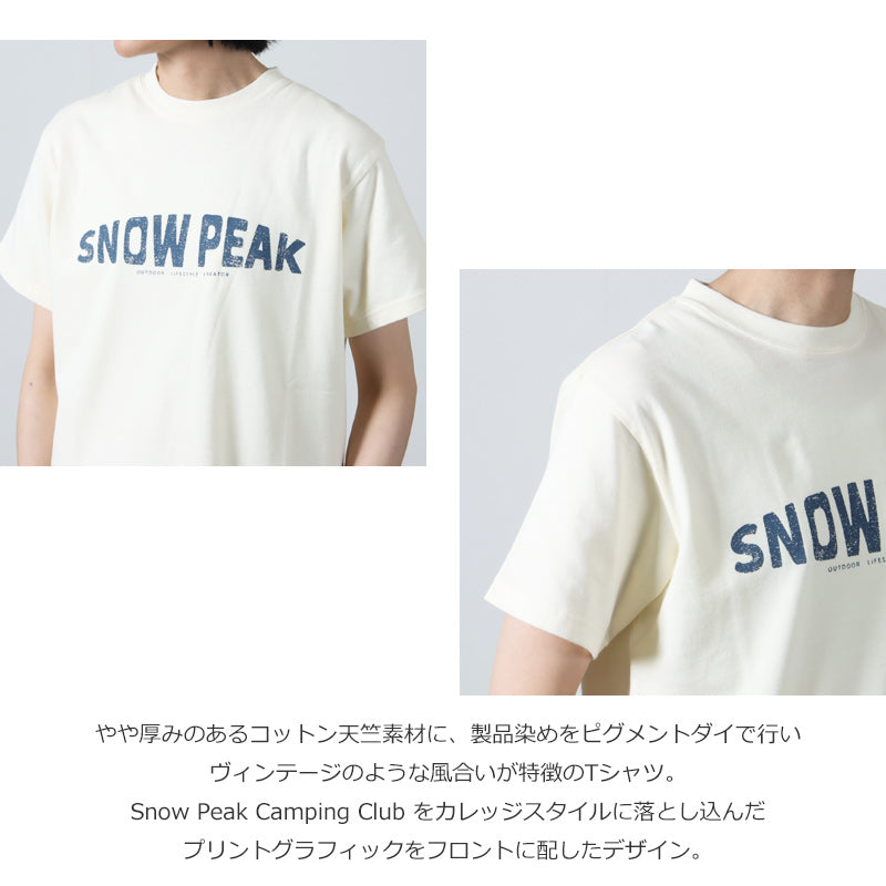 snow peak(スノーピーク) Recycled Cotton Dyed T-Shirt SP 画像5