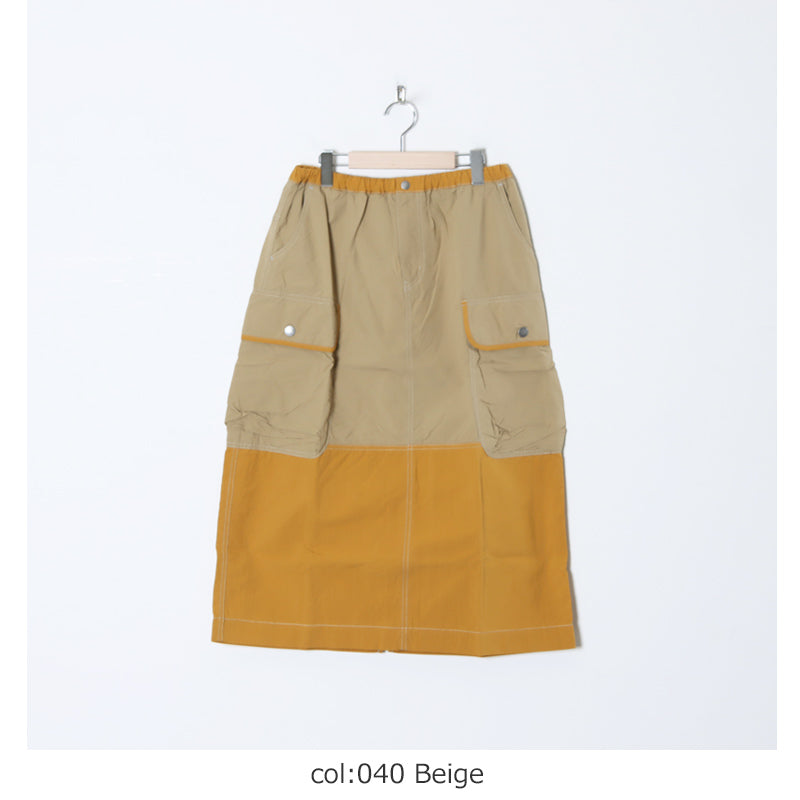 and wander(アンドワンダー) CORDURA rip mix skirt 画像17