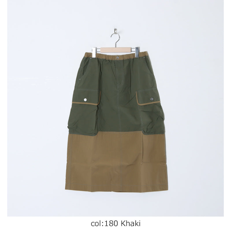 and wander(アンドワンダー) CORDURA rip mix skirt 画像18