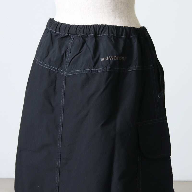 and wander(アンドワンダー) CORDURA rip mix skirt 画像30