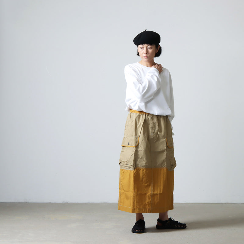 and wander(アンドワンダー) CORDURA rip mix skirt 画像8