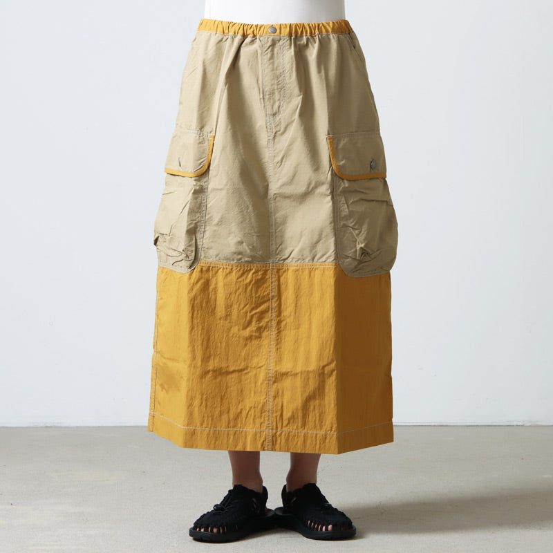 and wander(アンドワンダー) CORDURA rip mix skirt 画像10