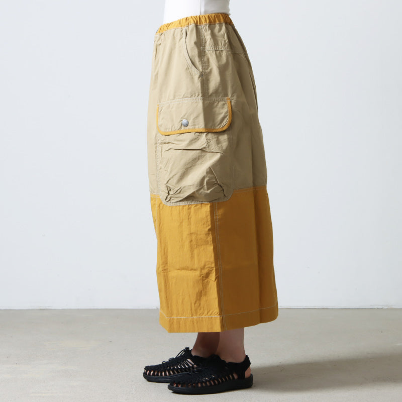 and wander(アンドワンダー) CORDURA rip mix skirt 画像11