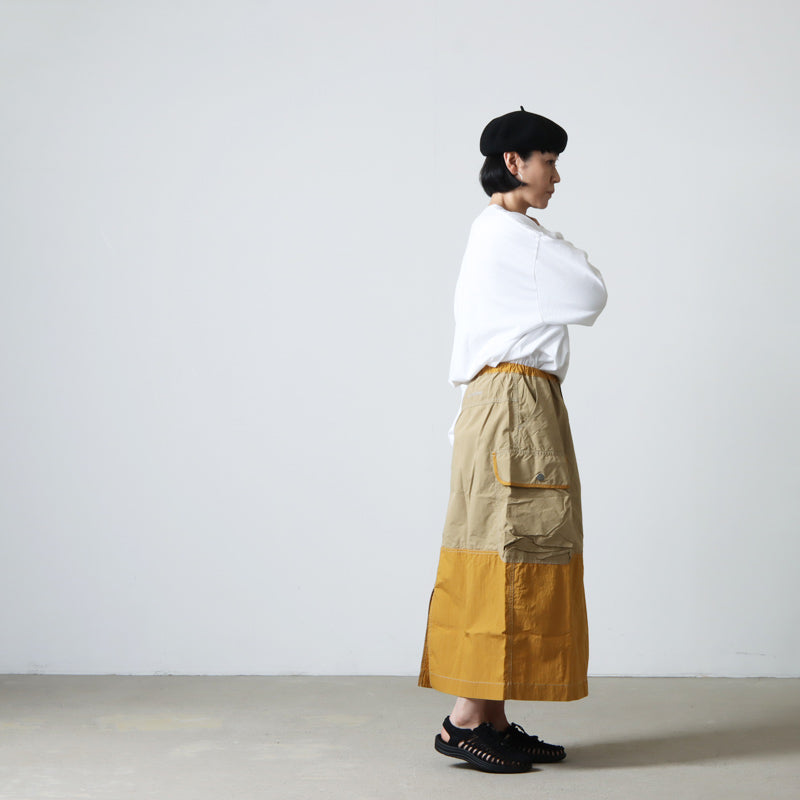 and wander(アンドワンダー) CORDURA rip mix skirt 画像22
