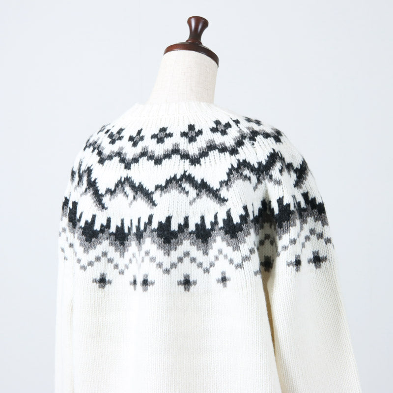 and wander(アンドワンダー) lopi knit sweater for Women 画像29