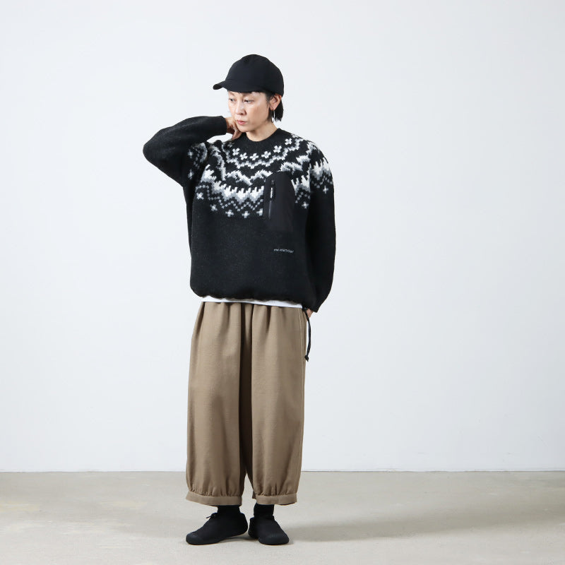 and wander(アンドワンダー) lopi knit sweater for Women 画像8
