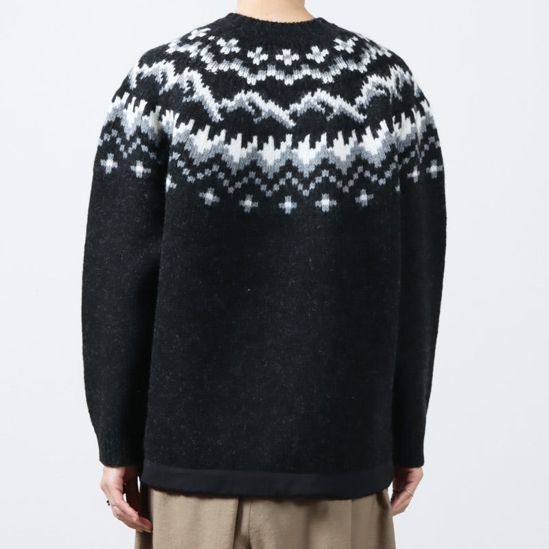 and wander(アンドワンダー) lopi knit sweater for Women 画像12