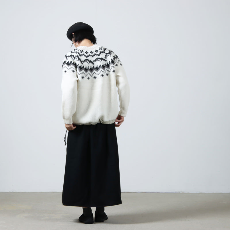 and wander(アンドワンダー) lopi knit sweater for Women 画像20