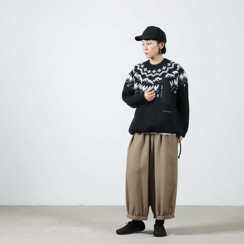and wander(アンドワンダー) lopi knit sweater for Women 画像21