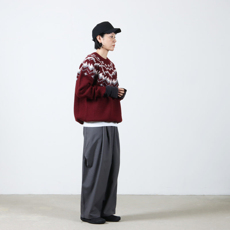 and wander(アンドワンダー) lopi knit sweater for Women 画像24
