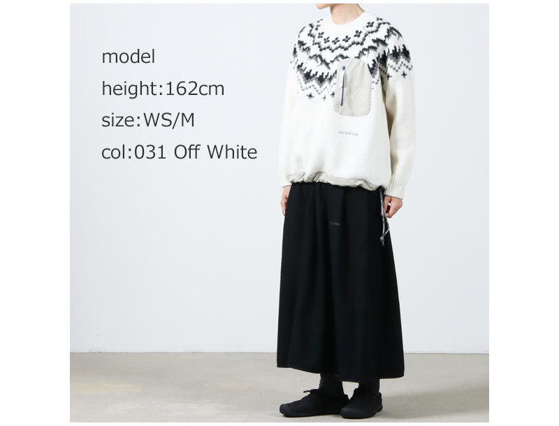 and wander(アンドワンダー) lopi knit sweater for Women 画像25