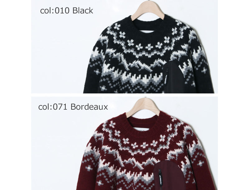 and wander(アンドワンダー) lopi knit sweater for Women 画像26