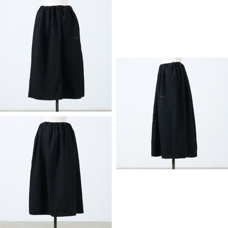 and wander(アンドワンダー) REWOOL tweed skirt 画像3