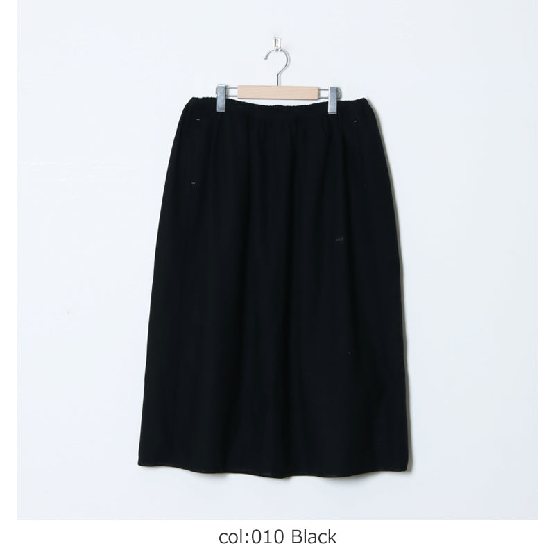 and wander(アンドワンダー) REWOOL tweed skirt 画像15