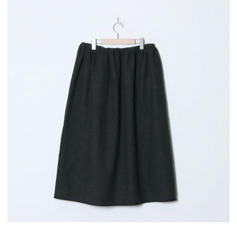 and wander(アンドワンダー) REWOOL tweed skirt 画像18