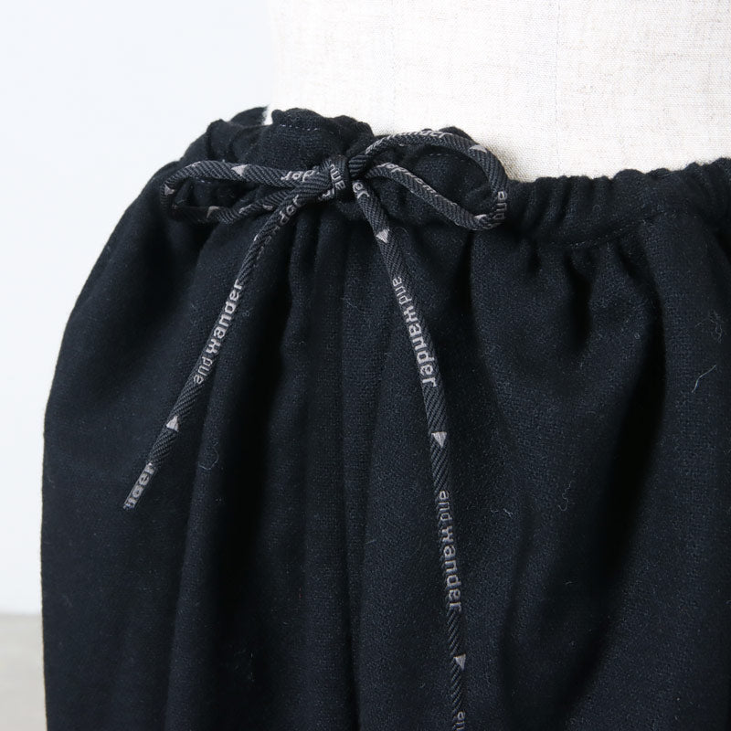and wander(アンドワンダー) REWOOL tweed skirt 画像25