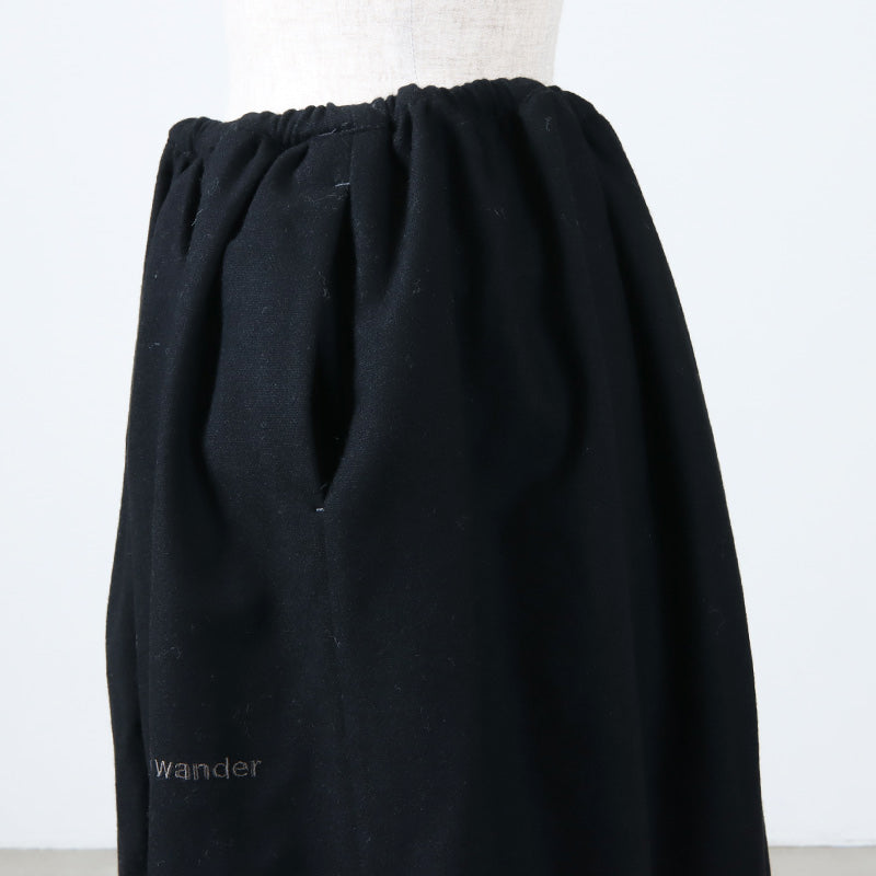 and wander(アンドワンダー) REWOOL tweed skirt 画像26