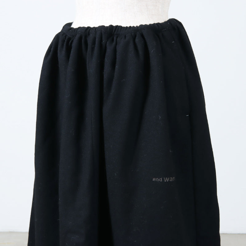 and wander(アンドワンダー) REWOOL tweed skirt 画像14