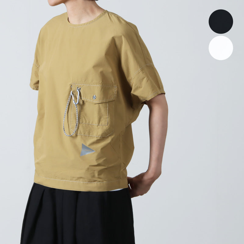 and wander(アンドワンダー) CORDURA typewriter SS pullover (W)