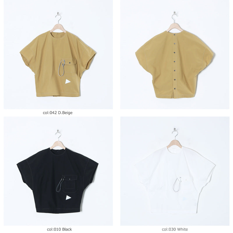 and wander(アンドワンダー) CORDURA typewriter SS pullover (W) 画像2