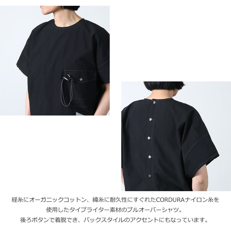 and wander(アンドワンダー) CORDURA typewriter SS pullover (W) 画像4