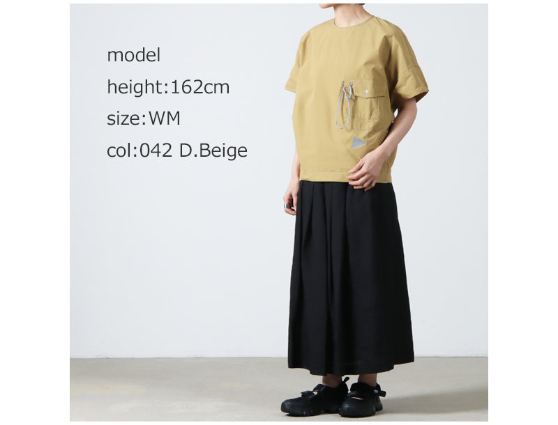 and wander(アンドワンダー) CORDURA typewriter SS pullover (W) 画像25