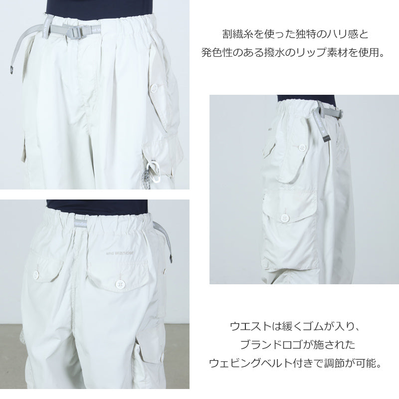 and wander(アンドワンダー) oversized cargo pants 画像4