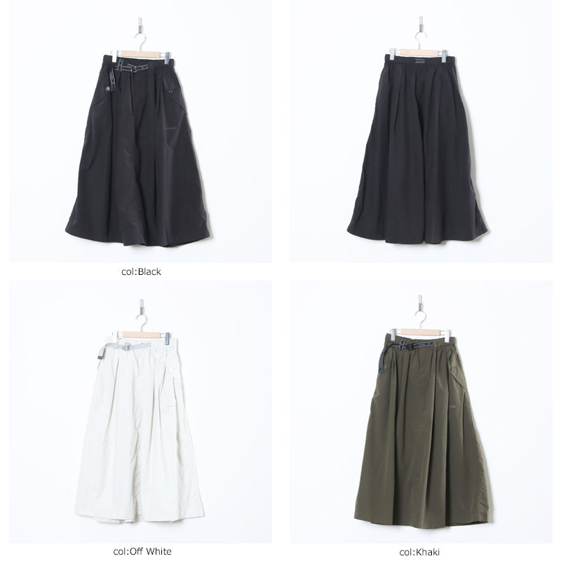 and wander(アンドワンダー) oversized cargo skirt （W） 画像2
