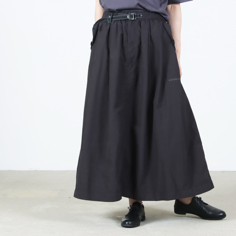 and wander(アンドワンダー) oversized cargo skirt （W） 画像6