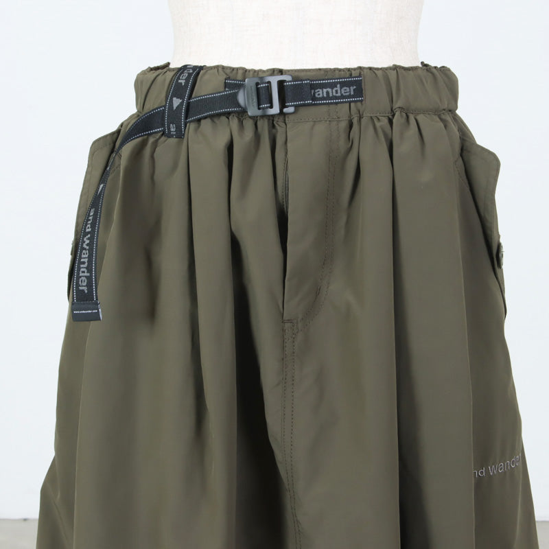 and wander(アンドワンダー) oversized cargo skirt （W） 画像14