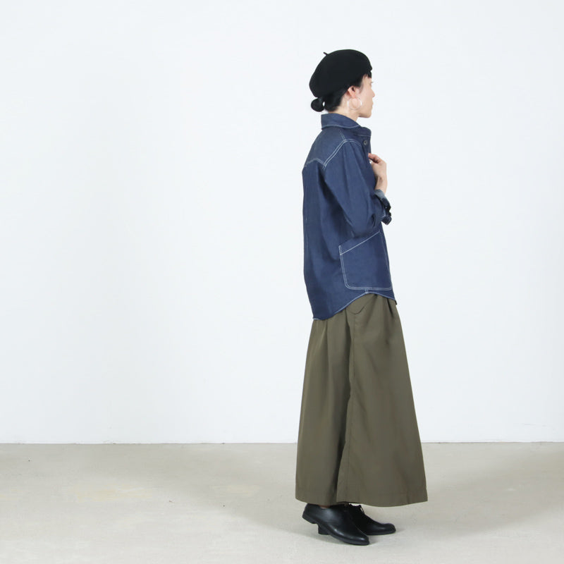 and wander(アンドワンダー) oversized cargo skirt （W） 画像24