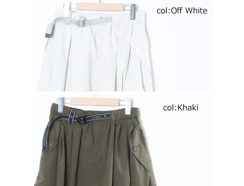 and wander(アンドワンダー) oversized cargo skirt （W） 画像26