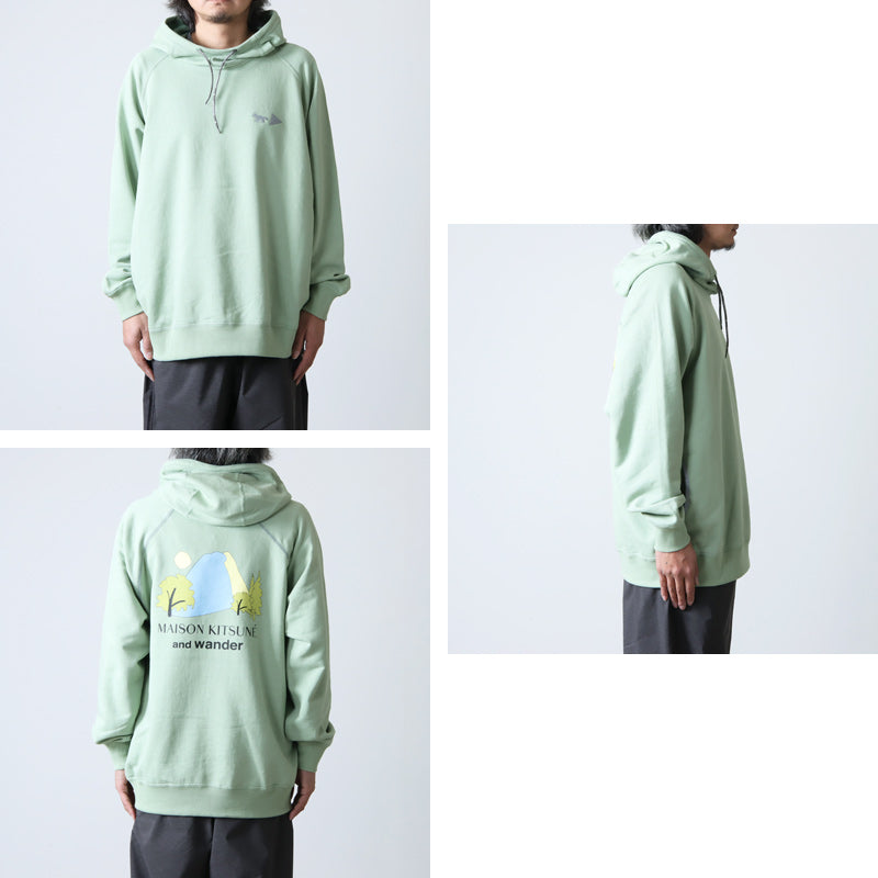 and wander(アンドワンダー) DRY COTTON SWEATHOODIE MKxAWD 画像3