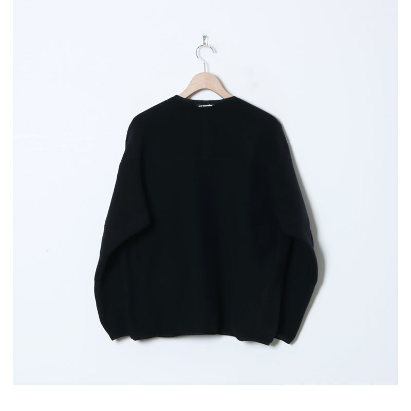 and wander(アンドワンダー) wool fleece cardigan 画像16