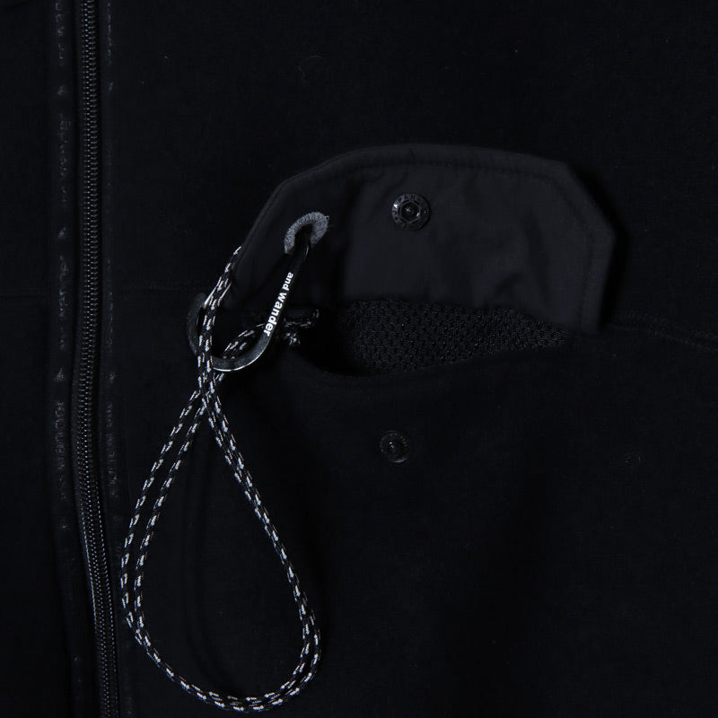 and wander(アンドワンダー) wool fleece cardigan 画像22