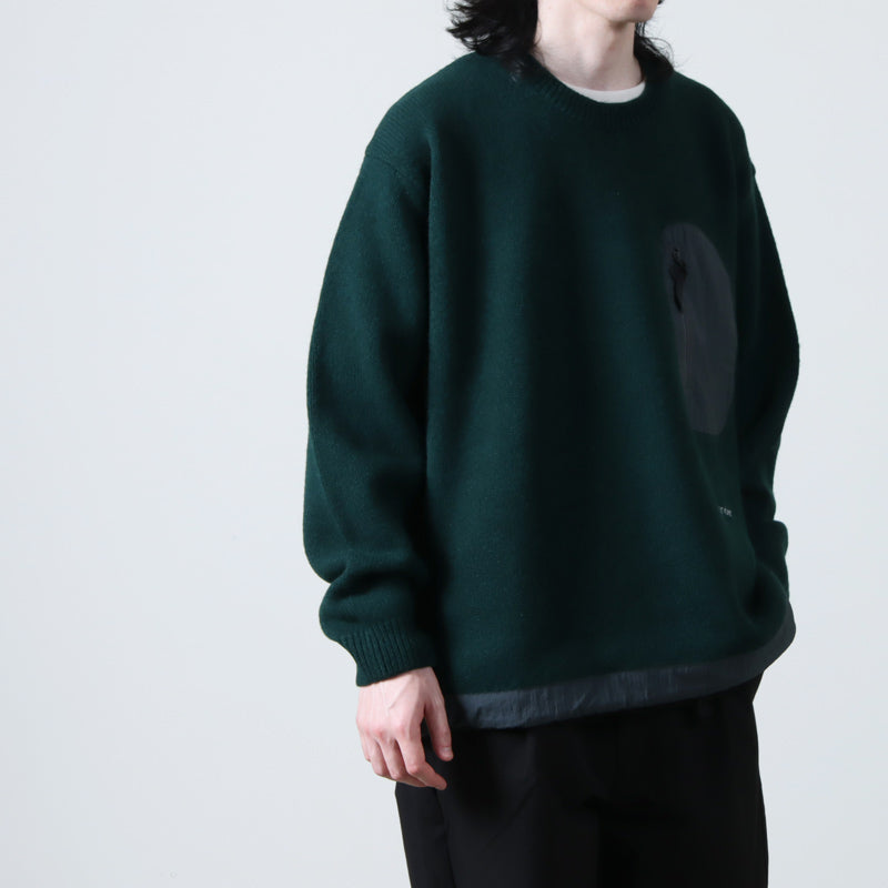 and wander(アンドワンダー) Shetland wool sweater 画像7