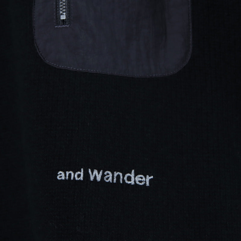 and wander(アンドワンダー) Shetland wool sweater 画像26